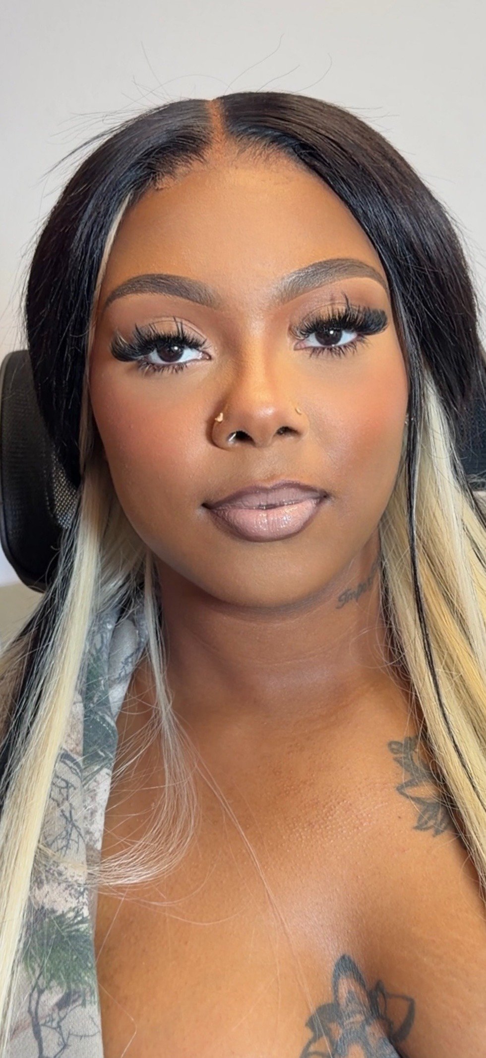 Flawless glam makeup by Denique